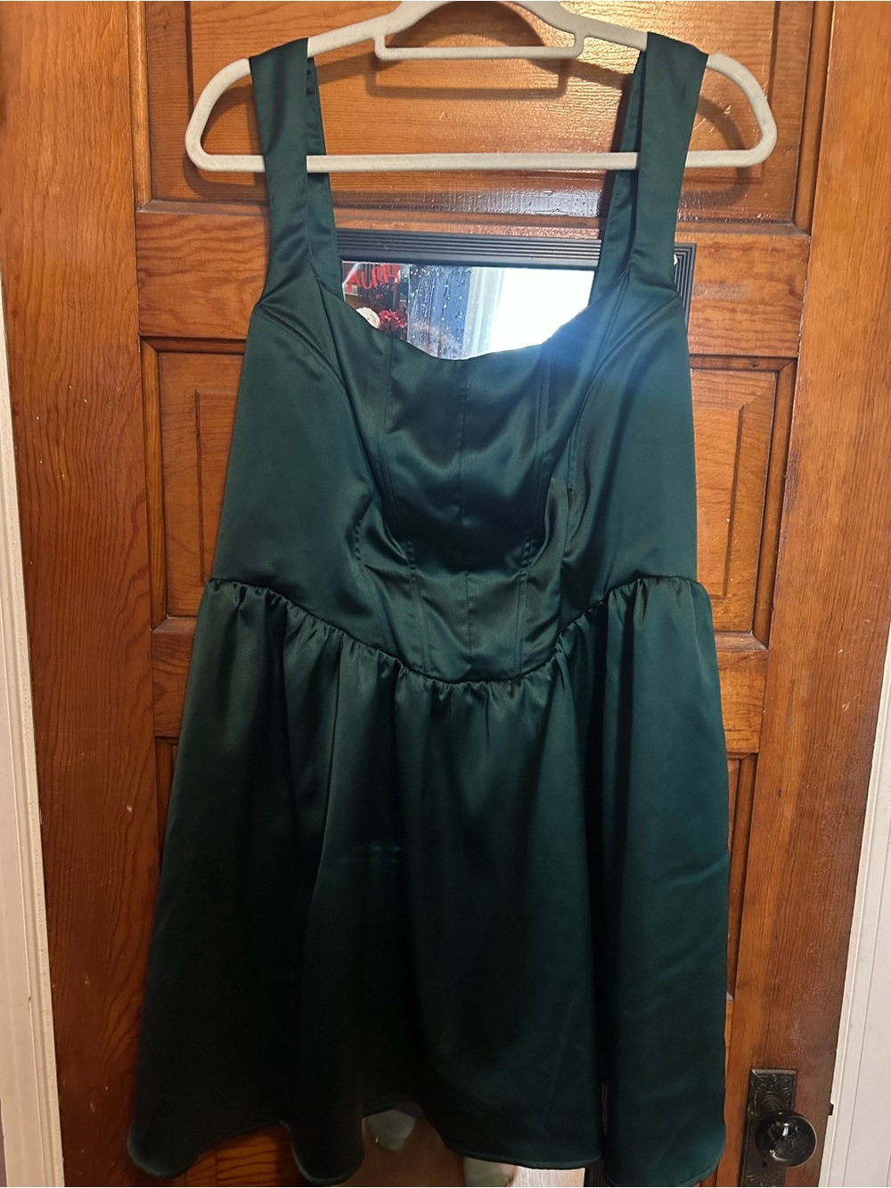 wild fable Satin Green Mini Dress